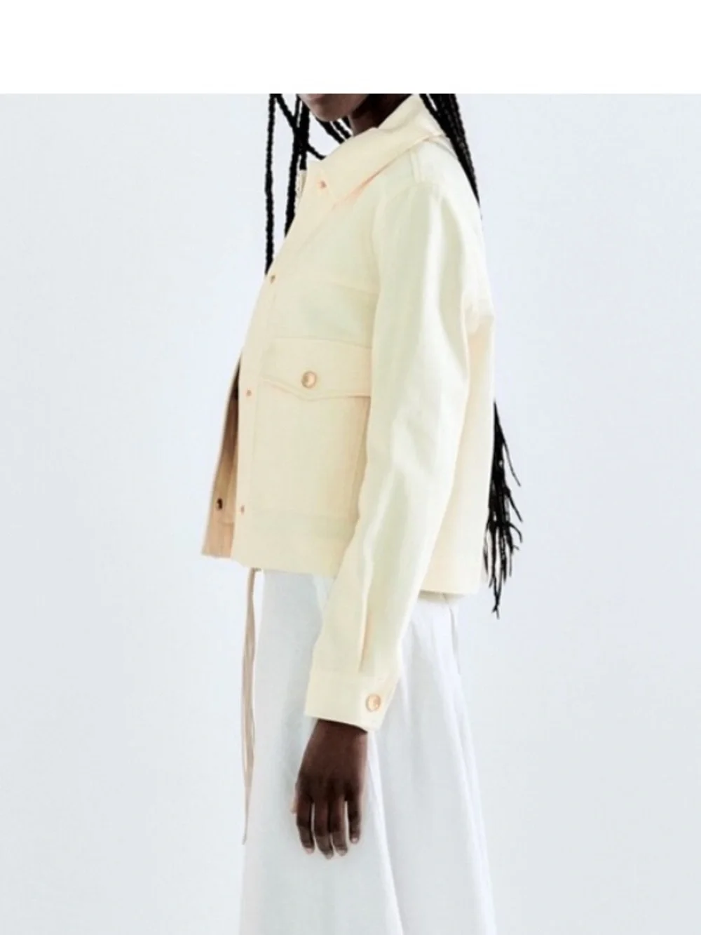 Zara ecru crop jacket - Picture 9 of 9